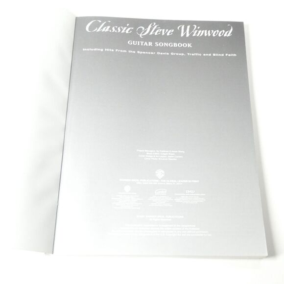Classic Steve Winwood Guitar Songbook 2001 - Picture 4 of 8